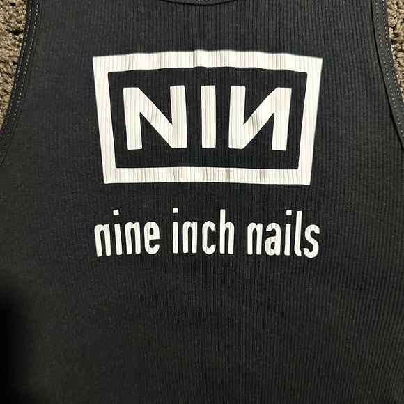 Nine inch Nails shirt, NIN, Crop top, unisex, goth clothing, alternative - Picture 3 of 3